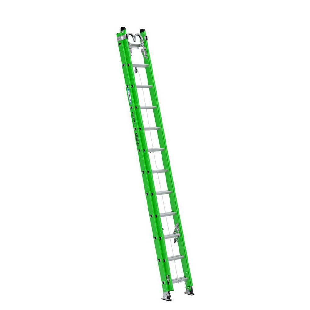 Werner B7124-2X9294 Extension Ladders; Type: Extension Ladder; Material: Fiberglass; Working Length: 29 Feet; Load Capacity (Lb.): 375; Extended Ladder Height: 32; Step Material: Aluminum; Step Ladder Height: 17.42; Overall Depth: 6 in; Number Of Ste