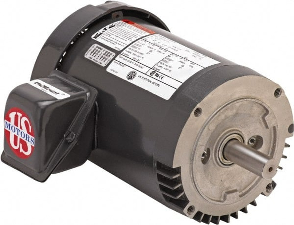 US Motors S10P1ACR Three Phase Premium Efficient AC Motor: TEFC Enclosure