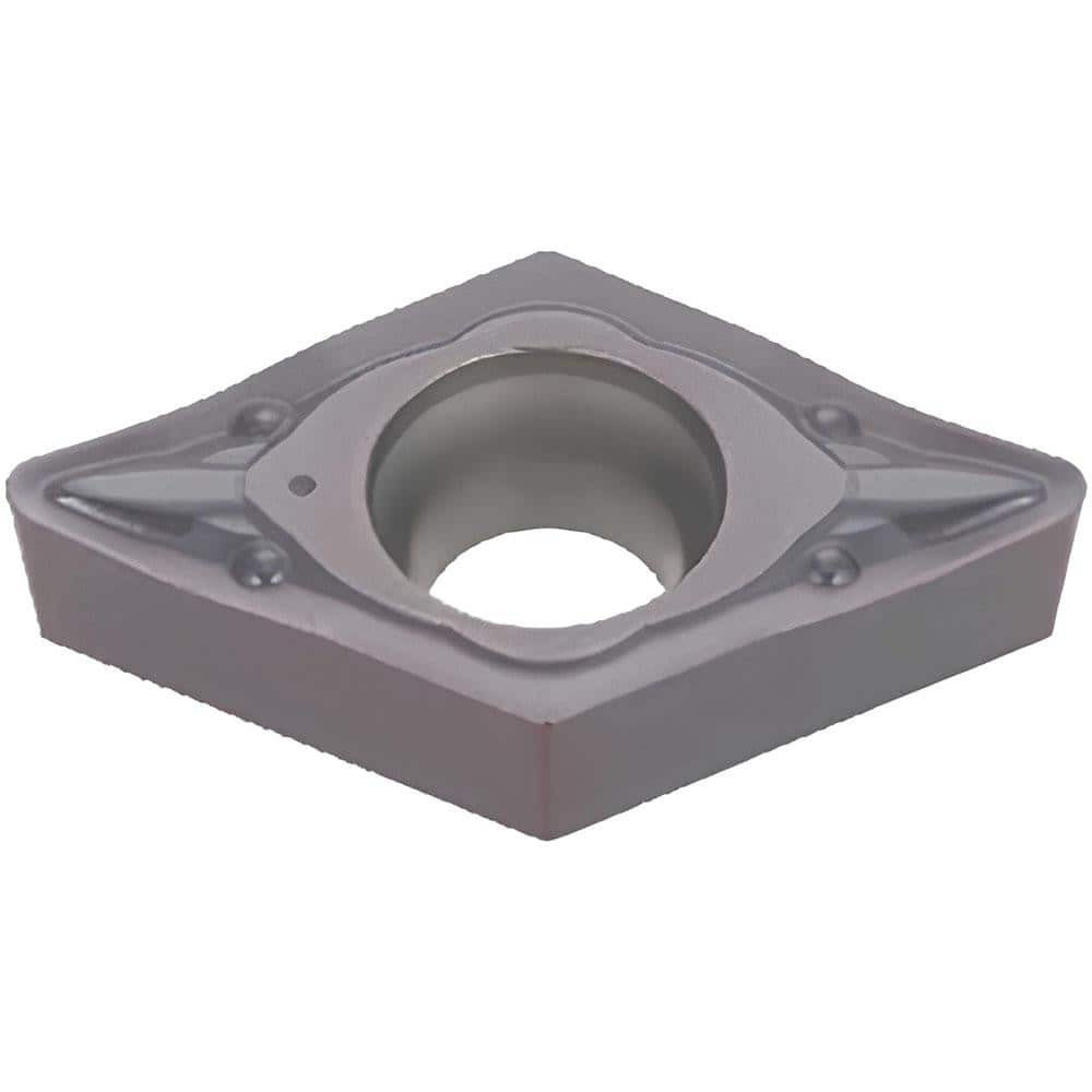 Tungaloy 6890173 Turning Inserts; Insert Style: DCMT ; Insert Size Code: 21.51 ; Insert Shape: Diamond 550 ; Included Angle: 55degree ; Inscribed Circle (Decimal Inch): 0.2500 ; Corner Radius (Decimal Inch): 0.0157