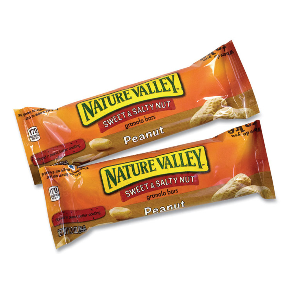 GENERAL MILLS Nature Valley® 22000449 Granola Bars, Sweet and Salty Peanut, 1.2 oz Pouch, 48/Box