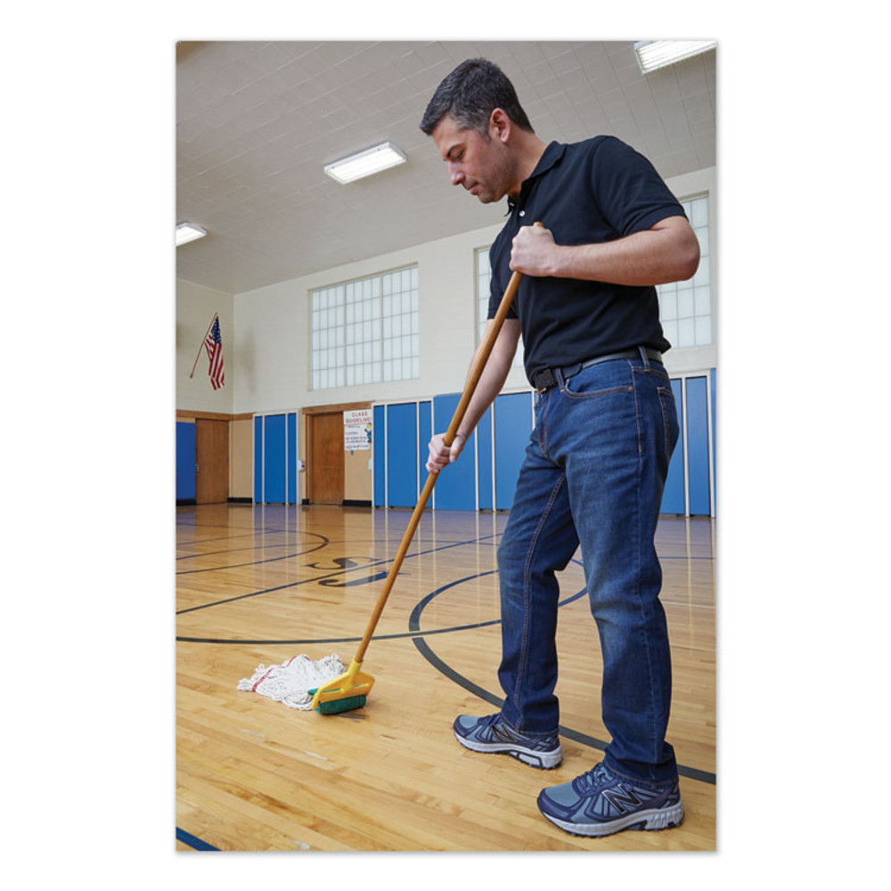 RUBBERMAID COMMERCIAL PROD. H116 Invader Side-Gate Wood Wet-Mop Handle, 1" dia x 60", Natural, 12/Carton