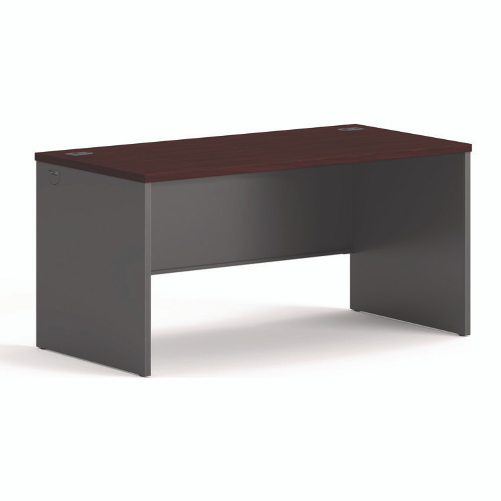 HON COMPANY 38932NS 38000 Series Desk Shell, 60" x 30" x 29.5", Mahogany/Charcoal