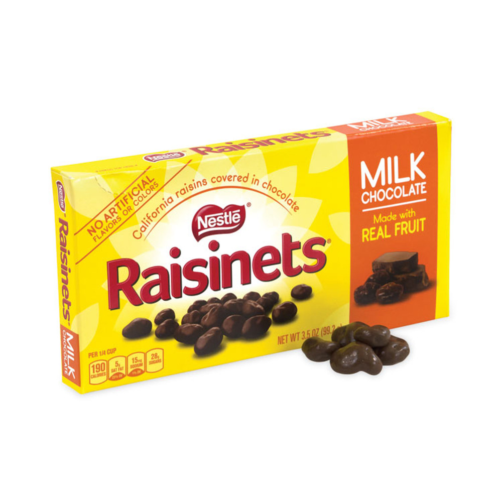 NESTLE Nestlé® 20902540 Raisinets Milk Chocolate Candy Raisins, 3.5 oz Box, 15 Boxes/Carton