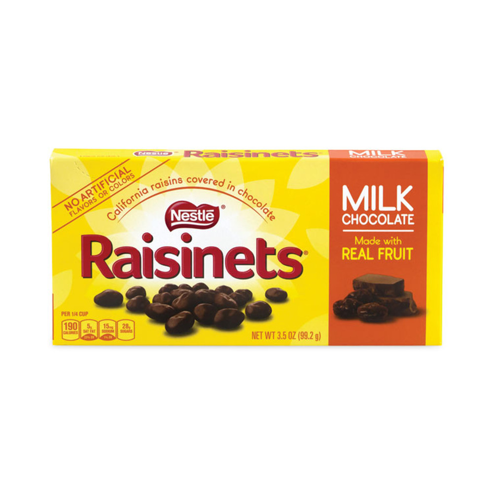 NESTLE Nestlé® 20902540 Raisinets Milk Chocolate Candy Raisins, 3.5 oz Box, 15 Boxes/Carton