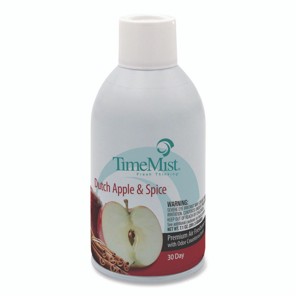 ZEP INC. TimeMist® 1042818 Premium Metered Air Freshener Refill, Dutch Apple and Spice, 7.1 oz Aerosol Spray, 12/Carton