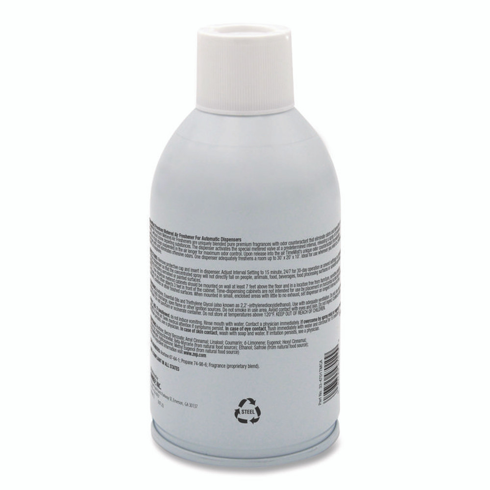 ZEP INC. TimeMist® 1042818 Premium Metered Air Freshener Refill, Dutch Apple and Spice, 7.1 oz Aerosol Spray, 12/Carton