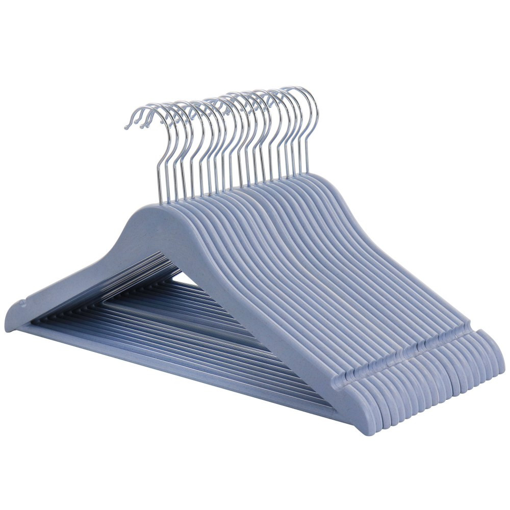 MEGAGOODS, INC. Elama 995117649M  Home Coat Hangers, Blue, Pack Of 20 Hangers