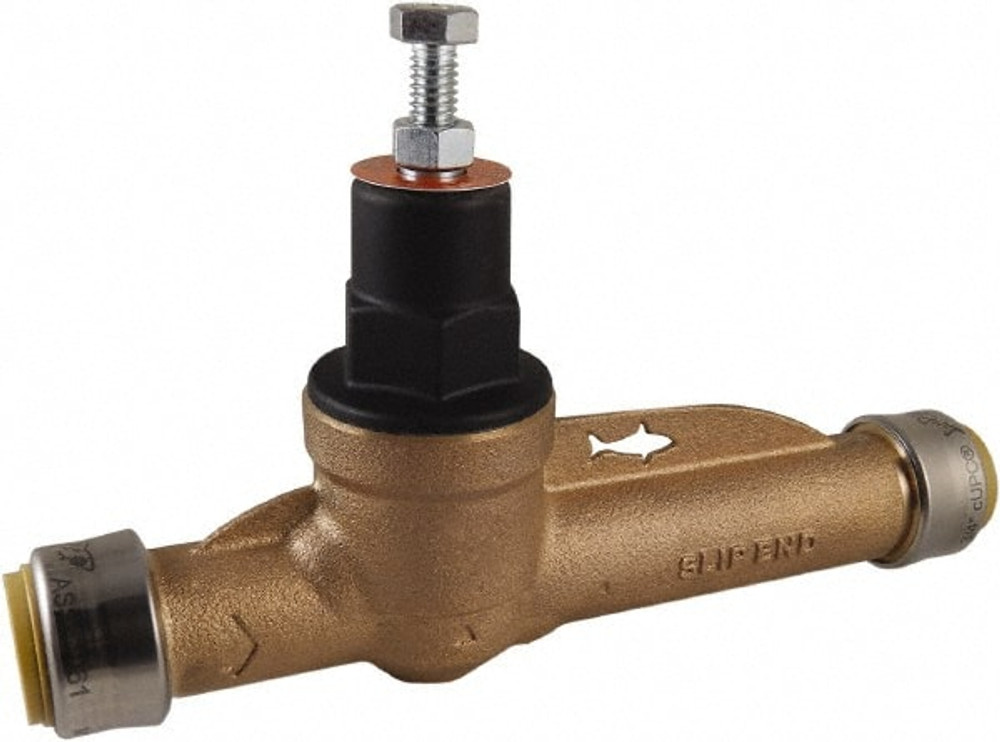 SharkBite 24384-0045 3/4" Pipe, Push Fit End Connection, Bronze Body Pressure Regulating Valve