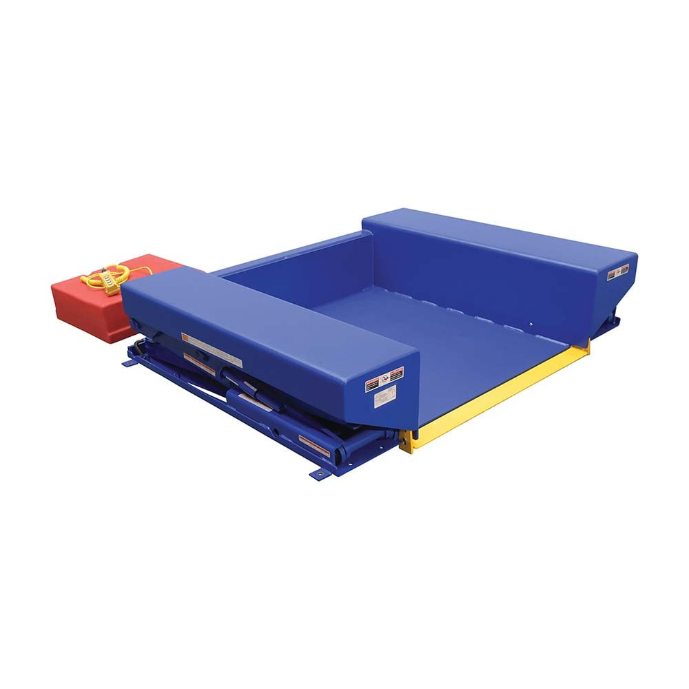 Vestil EHLTGT-5272-2-4 Electric Hydraulic Ground Table: 2,000 lb Capacity, 45 ° Tilt Angle