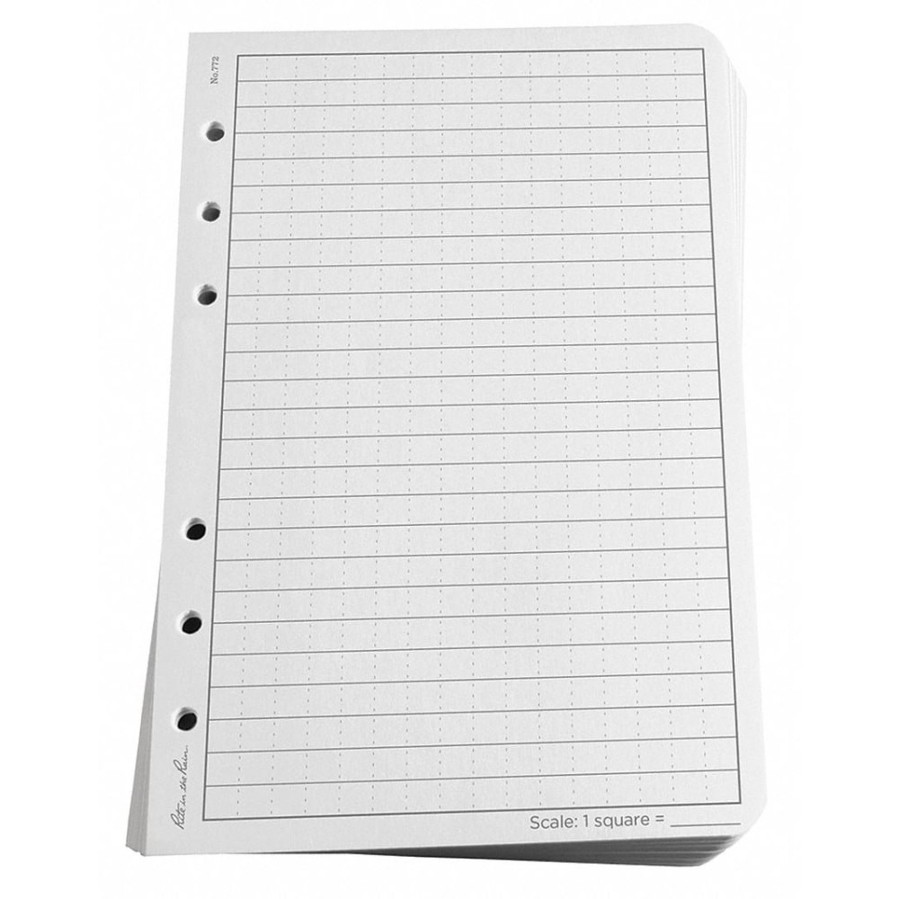 RITE IN THE RAIN 772  All-Weather Loose-Leaf Copy Paper, 5 Reams, White/Gray, 4 5/8in x 7in, 500 Sheets Per Case, 0.54 Lb, 85 Brightness