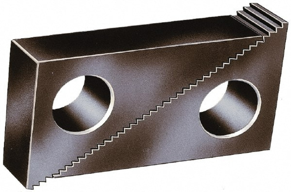 TE-CO 40109M Step Blocks; Minimum Height Adjustment (mm): 64 mm; Maximum Height Adjustment: 152 mm; Maximum Height Adjustment (mm): 152.00; Overall Width: 51 mm; Width (Inch): 51 mm; Material: Steel; For Use With: Serrated End Clamps; Features: Large