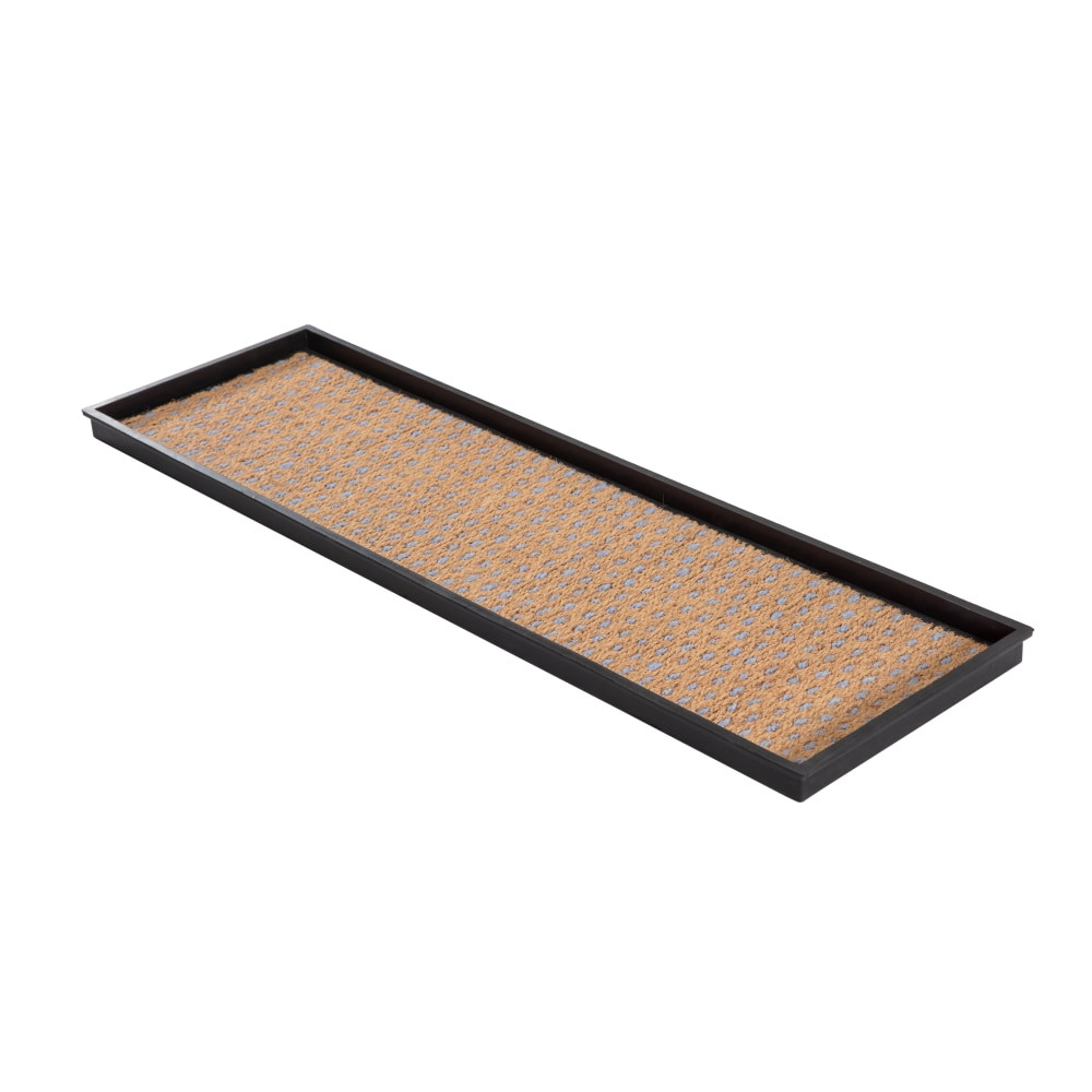 GFH ENTERPRISES INC. AMB0BT4F-007 Anji Mountain 4-Pair Rubber Boot Tray, Tan/Black/Blue