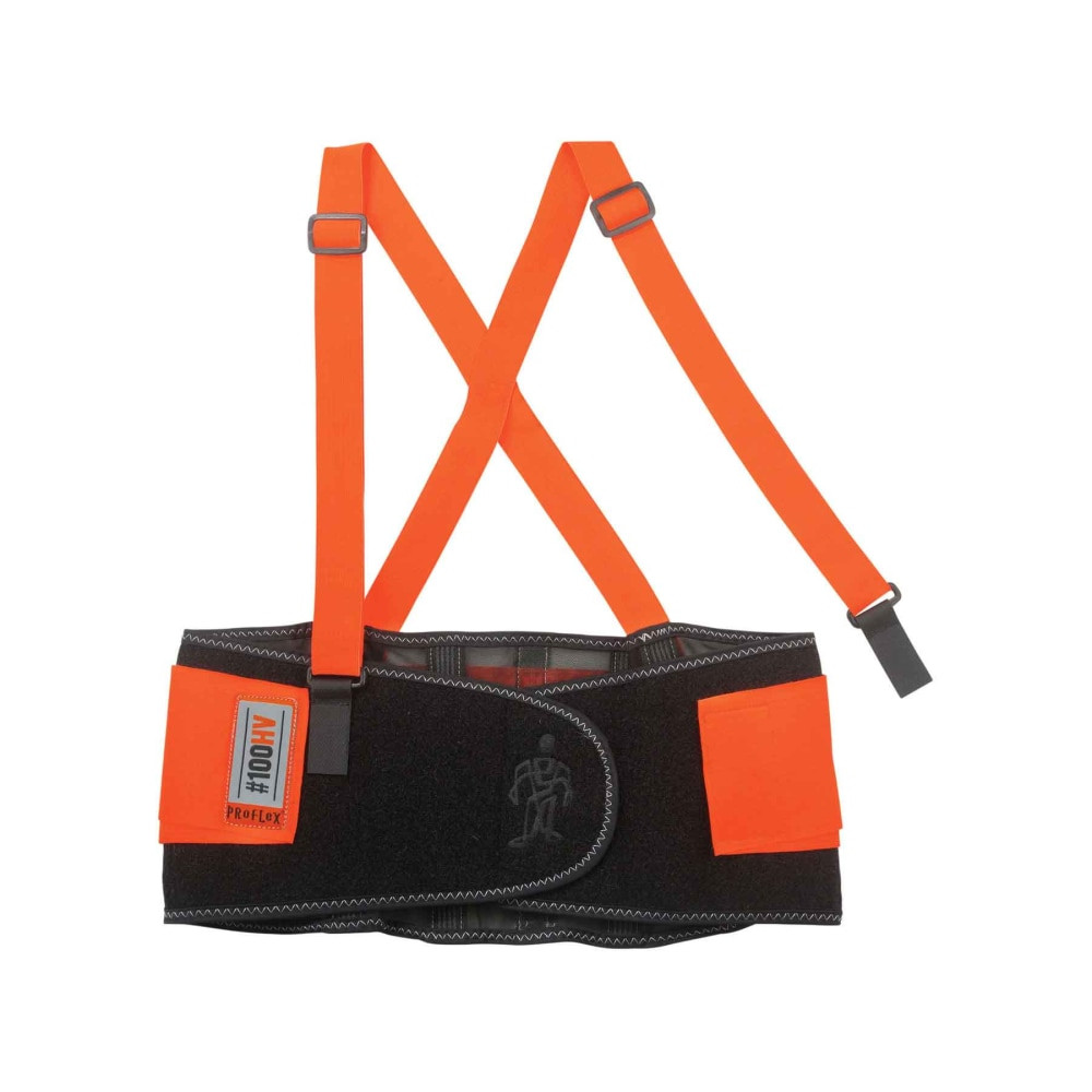 ERGODYNE CORPORATION 11888 Ergodyne ProFlex 100HV Economy Back Support, 4X, Orange