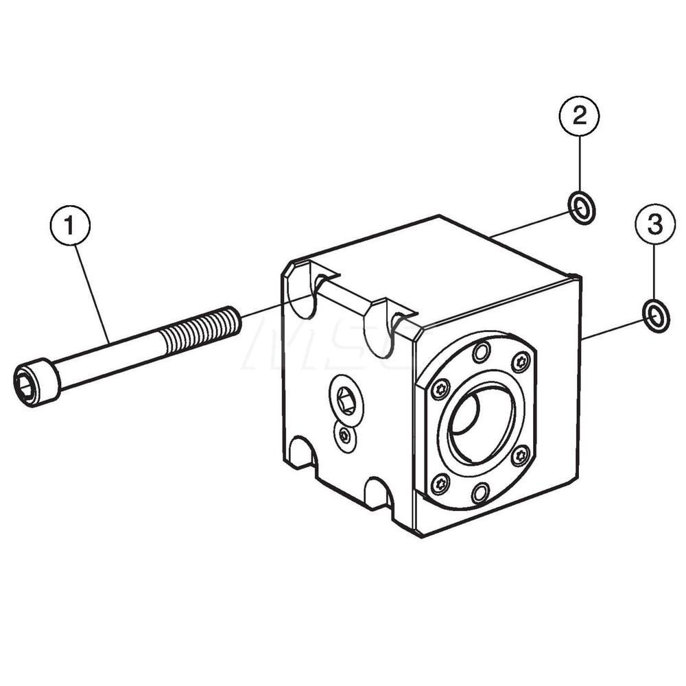 Sandvik Coromant 8094041 Modular Lathe Adapter/Mount: Left Hand Cut, C5 Modular Connection