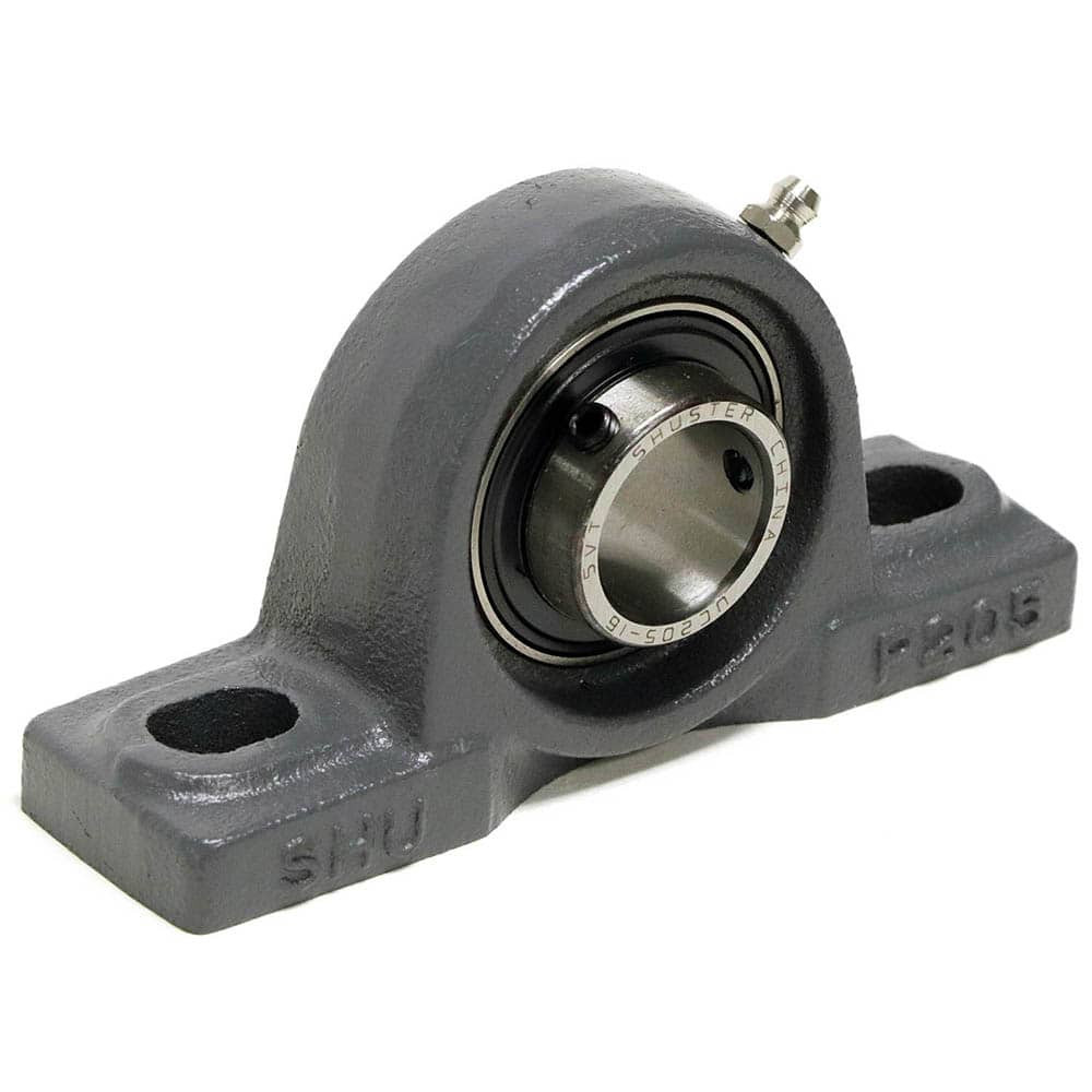 Shuster 05633696 UCP207-22, 1-3/8" ID, 167mm OAL x 94mm OAH x 1-7/8" Wide, Ball Bearing Pillow Block