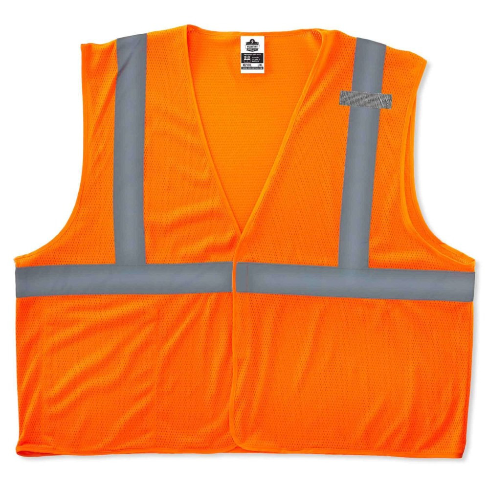 ERGODYNE CORPORATION 21011 Ergodyne GloWear Safety Vest, Type R Class 2 Economy Mesh, XS, Orange, 8210HL