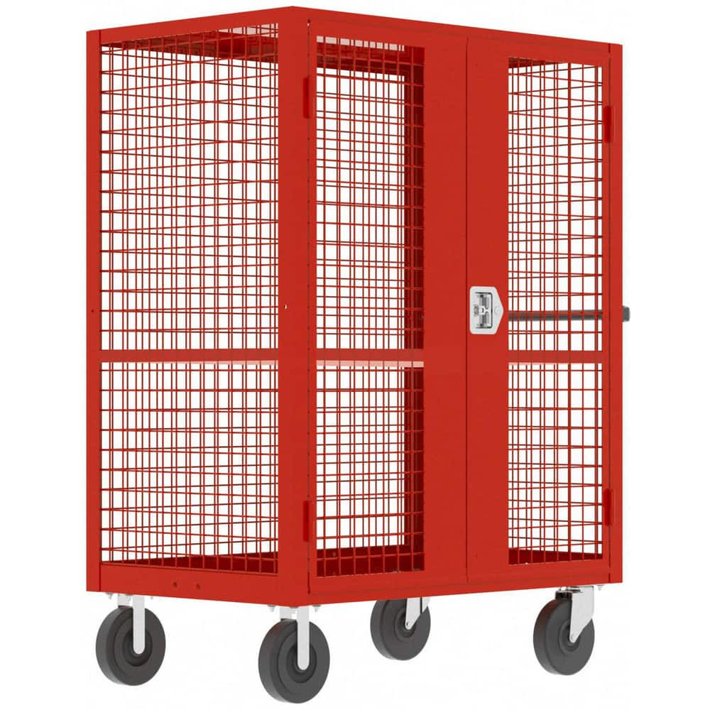 Valley Craft F89059VCRD Carts; Cart Type: Security ; Width (Inch): 30 ; Assembly: Comes Assembled ; Material: Steel ; Length (Inch): 60 ; Load Capacity (Lb. - 3 Decimals): 2000.000