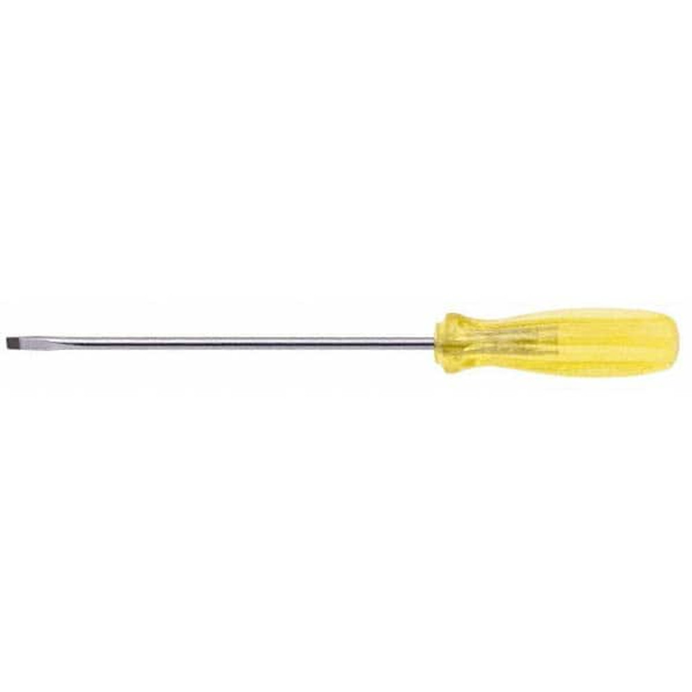 Urrea 9632 Slotted Screwdriver: 3/16" Width, 7-3/8" OAL, 4" Blade Length