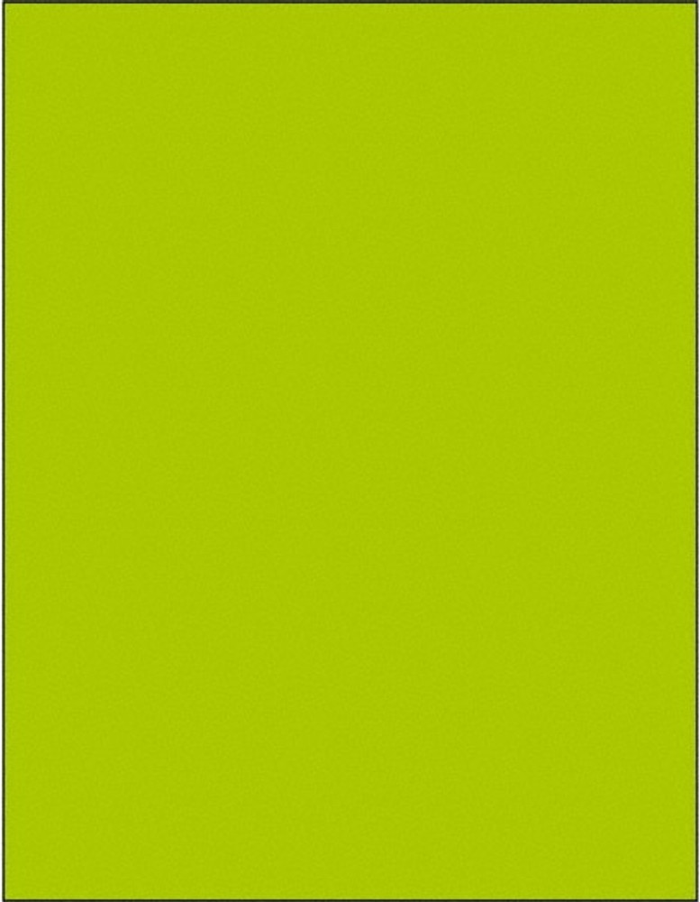 Tape Logic LL185GN Label Maker Label: Fluorescent Green, Paper, 11" OAL, 8-1/2" OAW, 100 per Roll