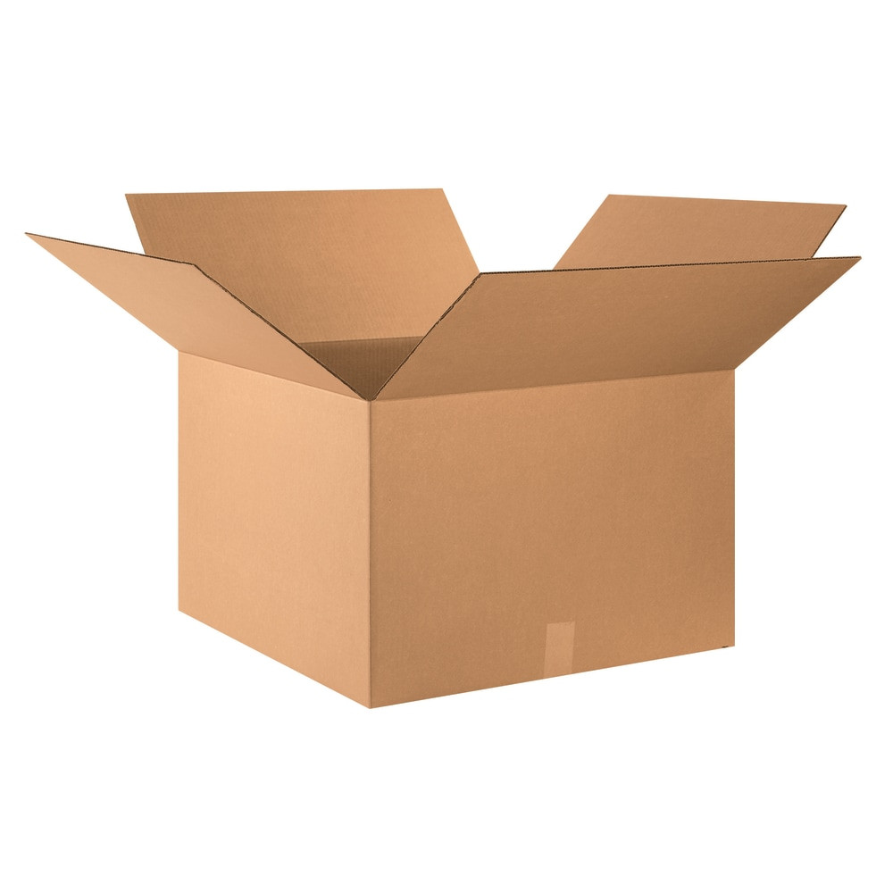 B O X MANAGEMENT, INC. 242416 Partners Brand Corrugated Boxes, 24in x 24in x 16in, Kraft, Pack Of 10