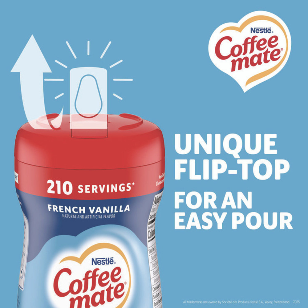 NESTLE Coffee mate® 35775 French Vanilla Creamer Powder, 15oz Plastic Bottle