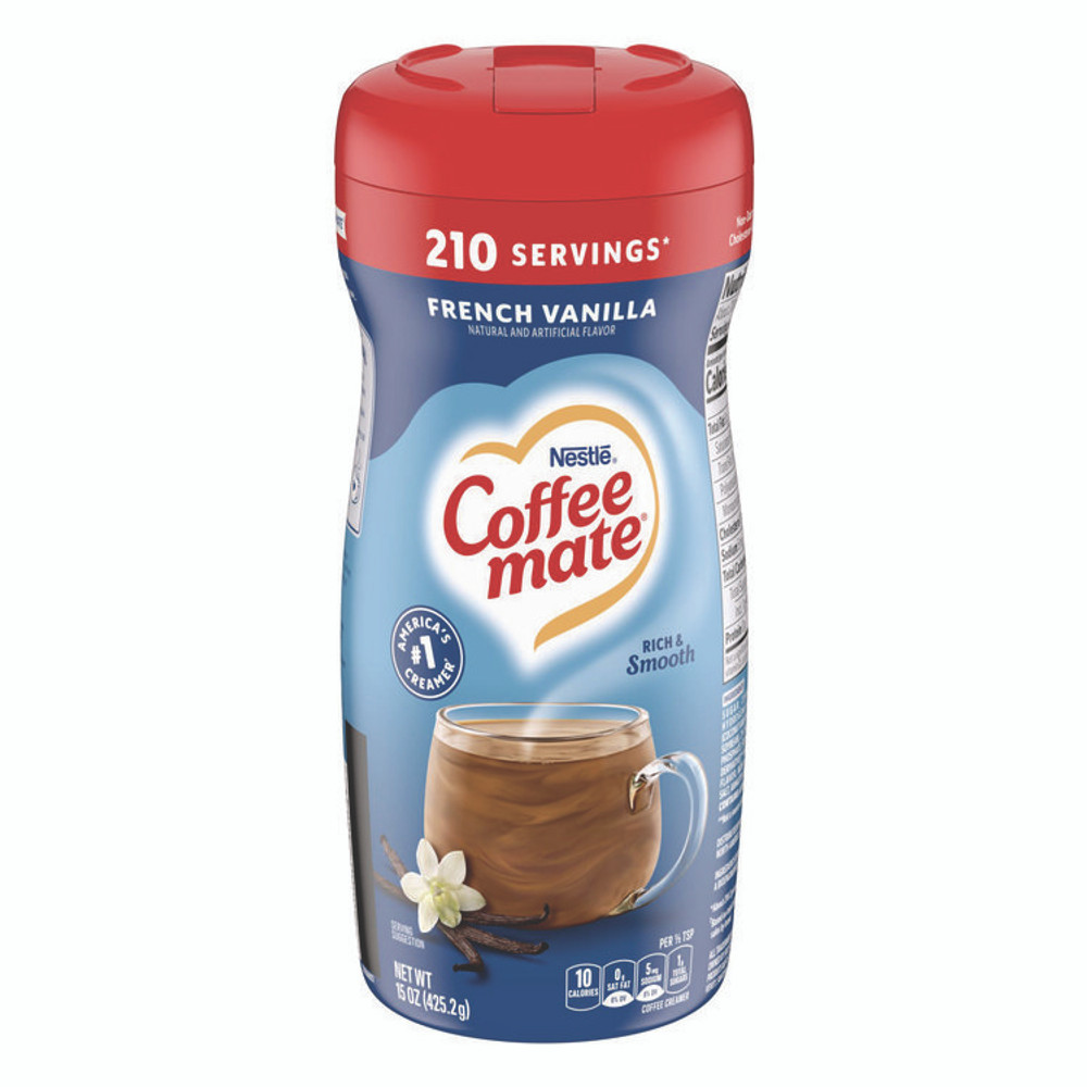 NESTLE Coffee mate® 35775 French Vanilla Creamer Powder, 15oz Plastic Bottle