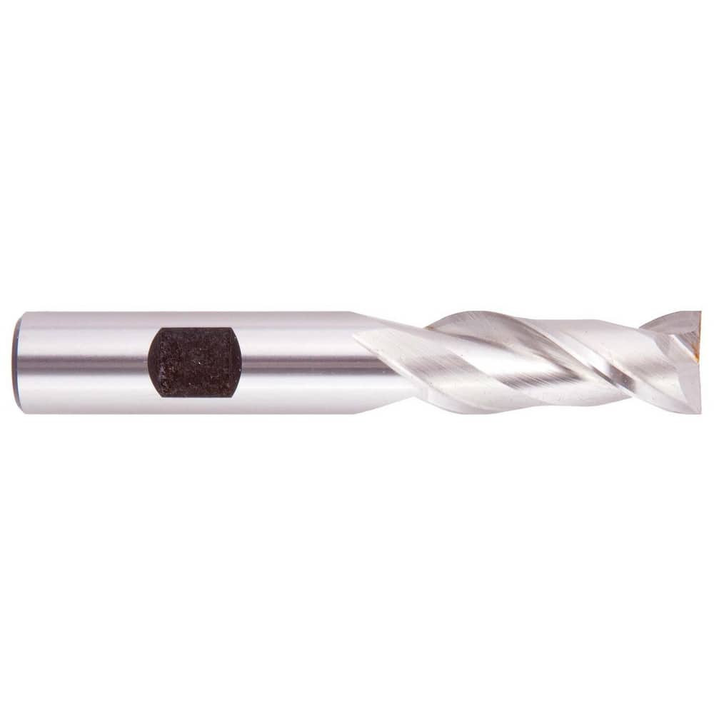 Regal Cutting Tools 055090AM Square End Mill: 0.5512'' Dia, 1-1/8'' LOC, 1/2'' Shank Dia, 3-1/8'' OAL, 2 Flutes, High Speed Steel