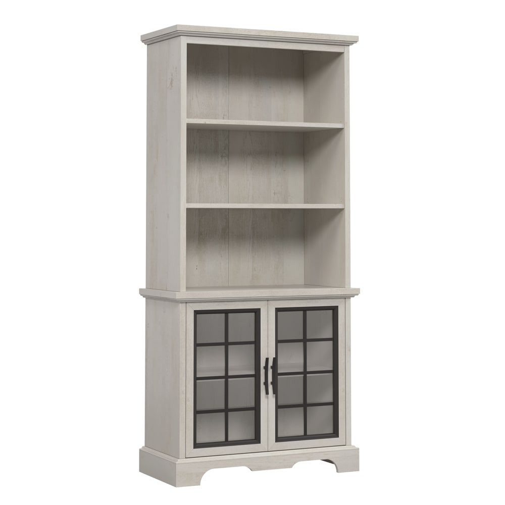 SAUDER WOODWORKING CO. Sauder 429545  Carolina Grove 72inH 5-Shelf Bookcase With Glass Doors, Winter Oak