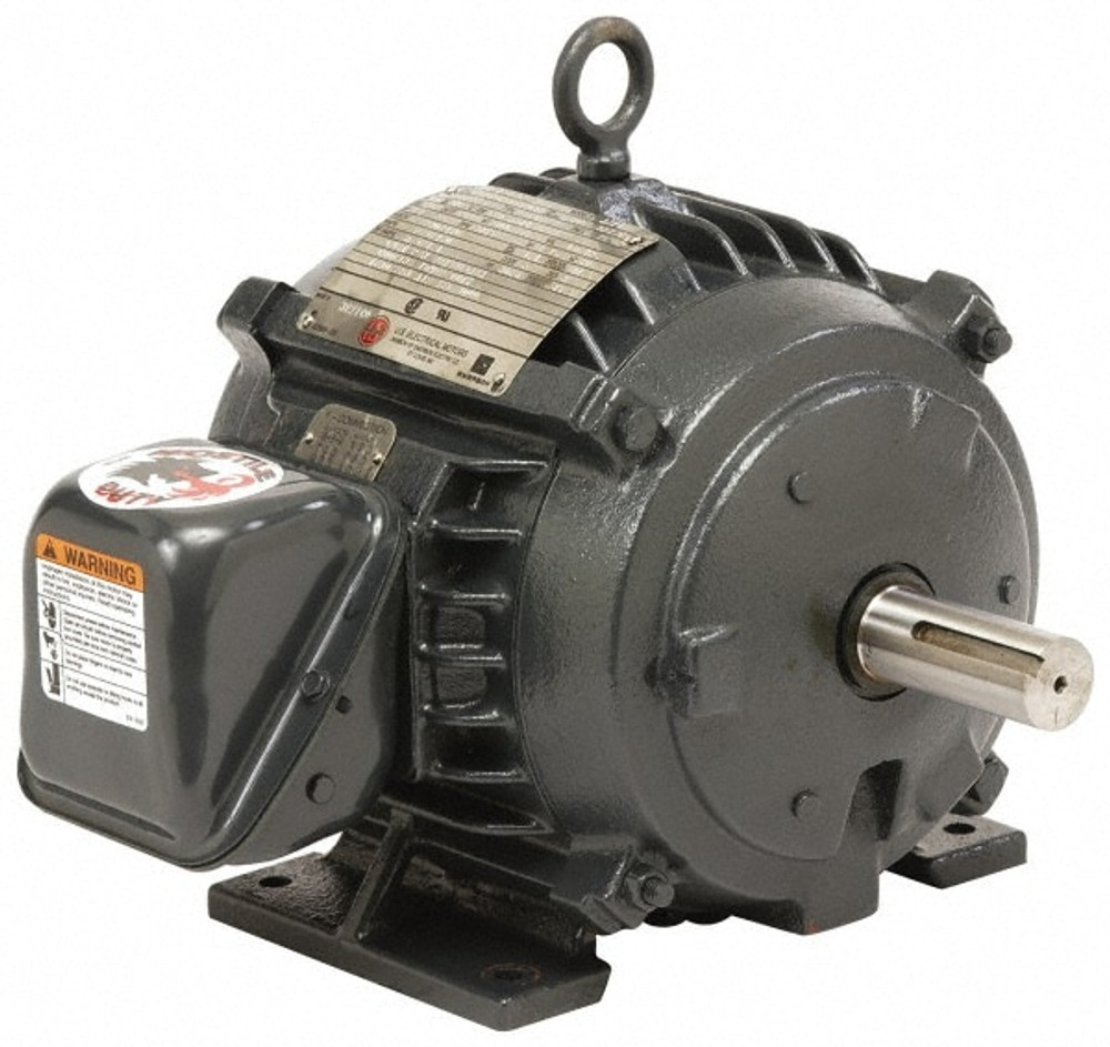 US Motors HVW100E2B Three Phase Energy Efficient AC Motor: TEFC Enclosure