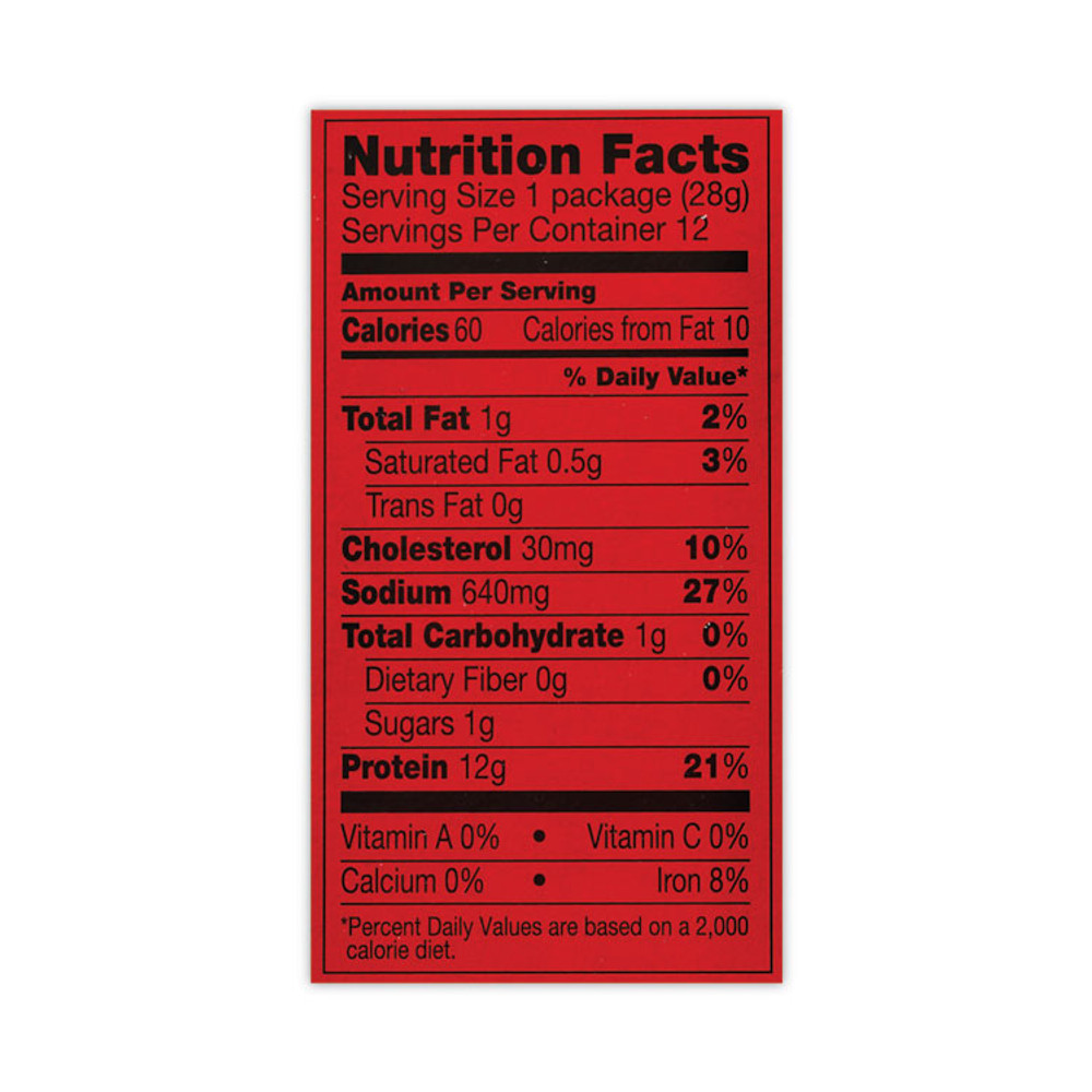 LINK SNACKS INC Jack Link’s 27800002 Beef Steak, Original, 1 oz, 12/Box