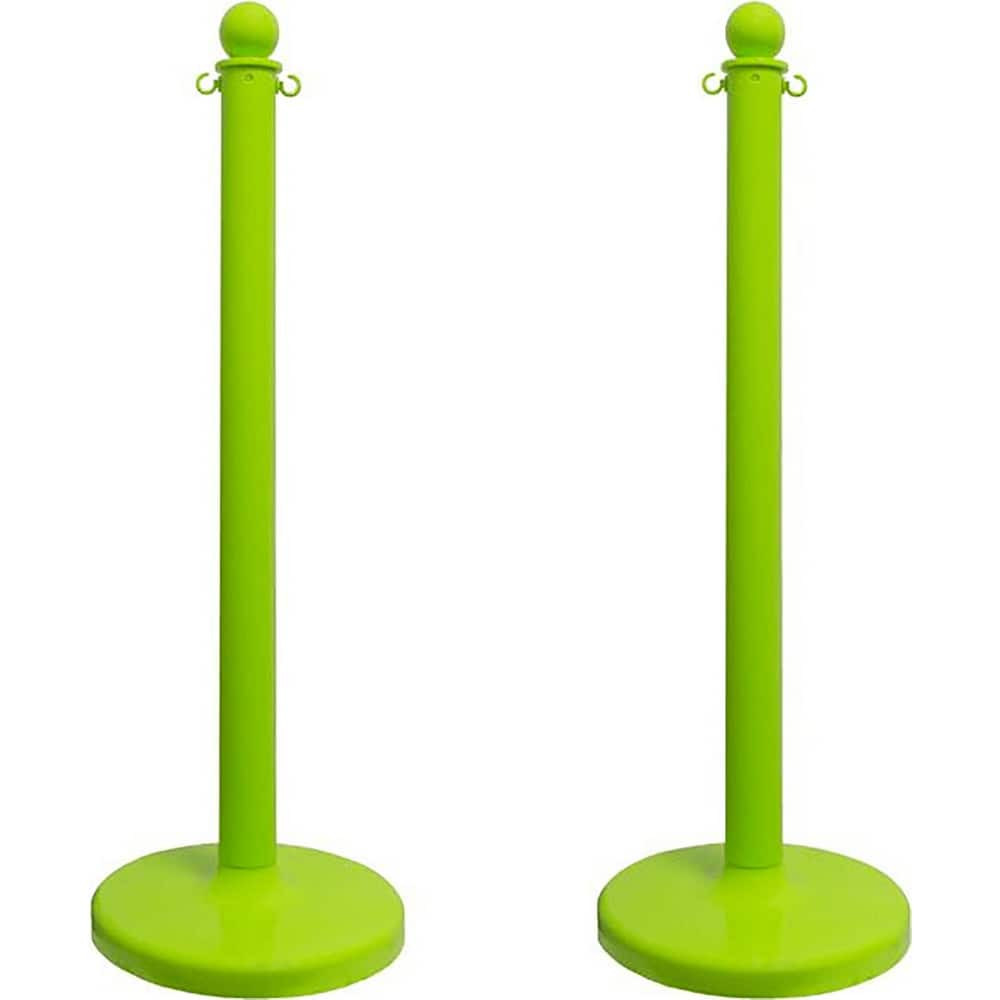 Xpress SAFETY SPWBLG14 Free Standing Barrier Post: 40" High, 2" Dia, Plastic Post