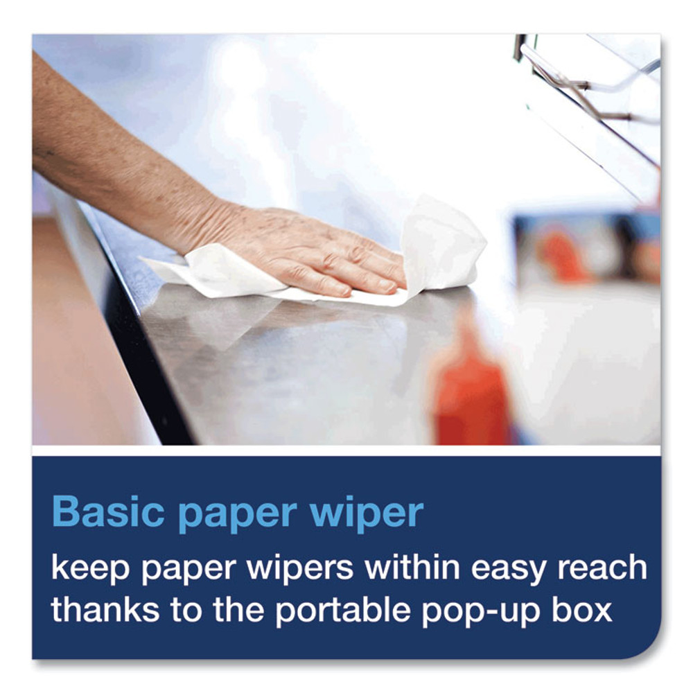 SCA TISSUE Tork® 192126 Basic Paper Wiper, 1-Ply, 9 x 10.5, White, 250/Box, 24 Boxes/Carton