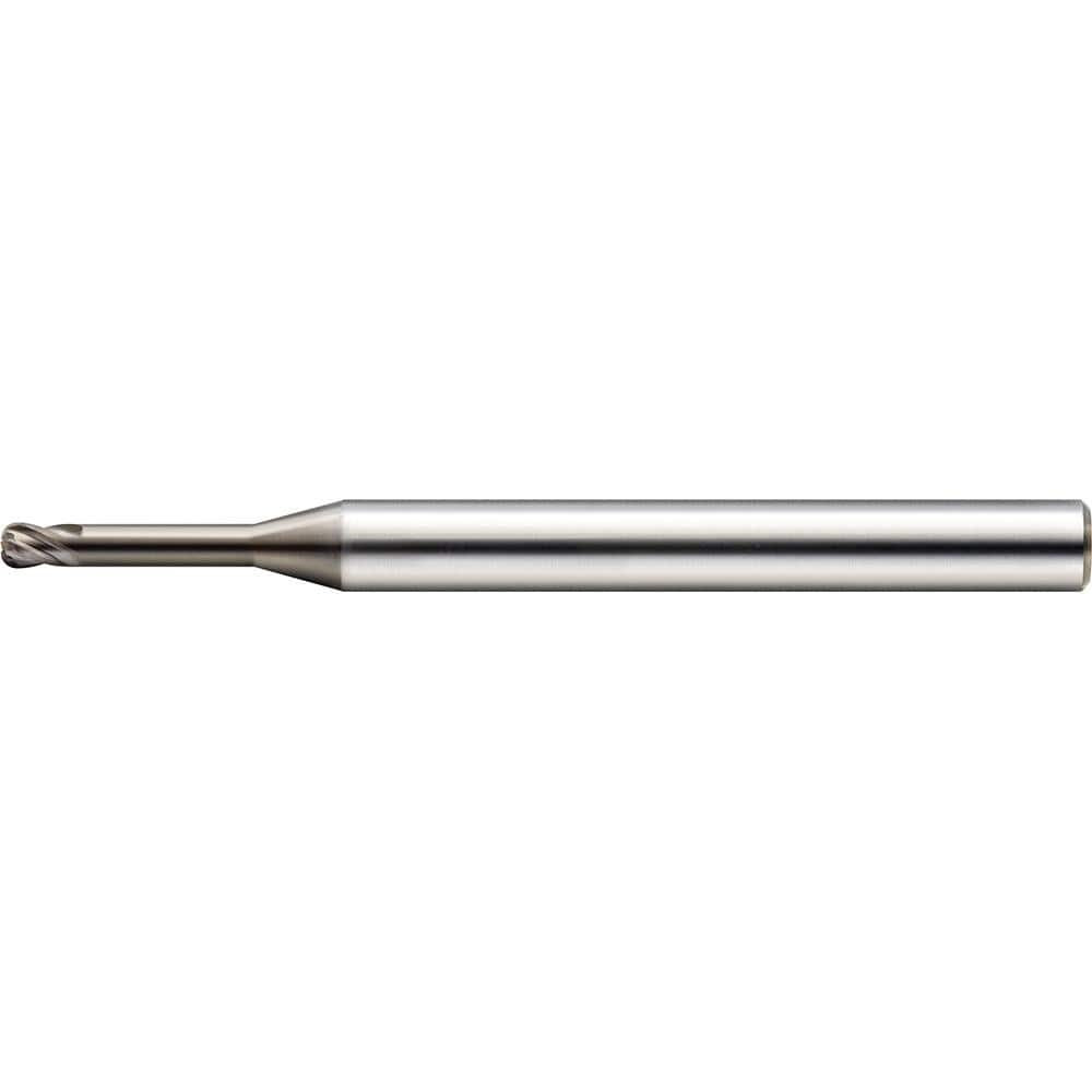 US Union Tool 2225011 Corner Radius End Mill: 1.50 mm Dia, 1.20 mm LOC, 30 deg Helix, HMG Coated, Corner Radius End, Centercutting Series HGLRS