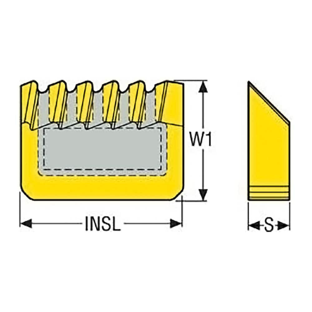 Seco 02732661 0.6181" Inscribed Circle, 90° Included Angle, Proprietary (Shape), C Chipbreaker for Indexables