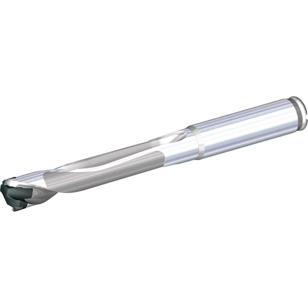 Widia 3851555 Replaceable-Tip Drill: 0.4528 to 0.472" Dia, 2.36" Max Depth, 1/2" Cylindrical Shank