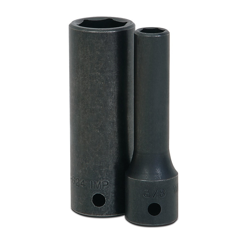 Williams 14-646 Impact Sockets; Socket Size (Decimal Inch): 1.4375 ; Number Of Points: 6 ; Drive Style: Square ; Overall Length (mm): 88.9mm ; Material: Steel ; Finish: Black Oxide