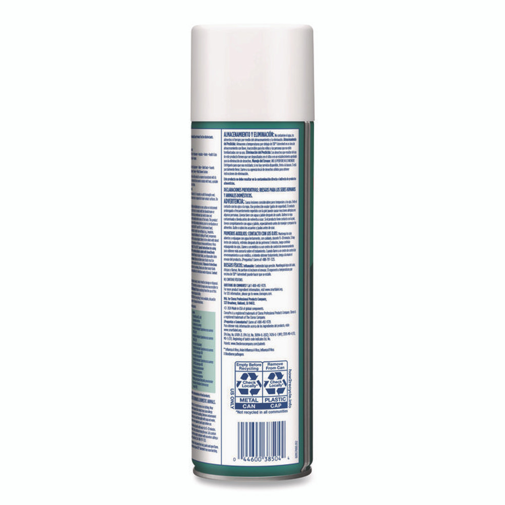 CLOROX SALES CO. 38504CT Disinfecting Spray, Fresh, 19 oz Aerosol Spray, 12/Carton
