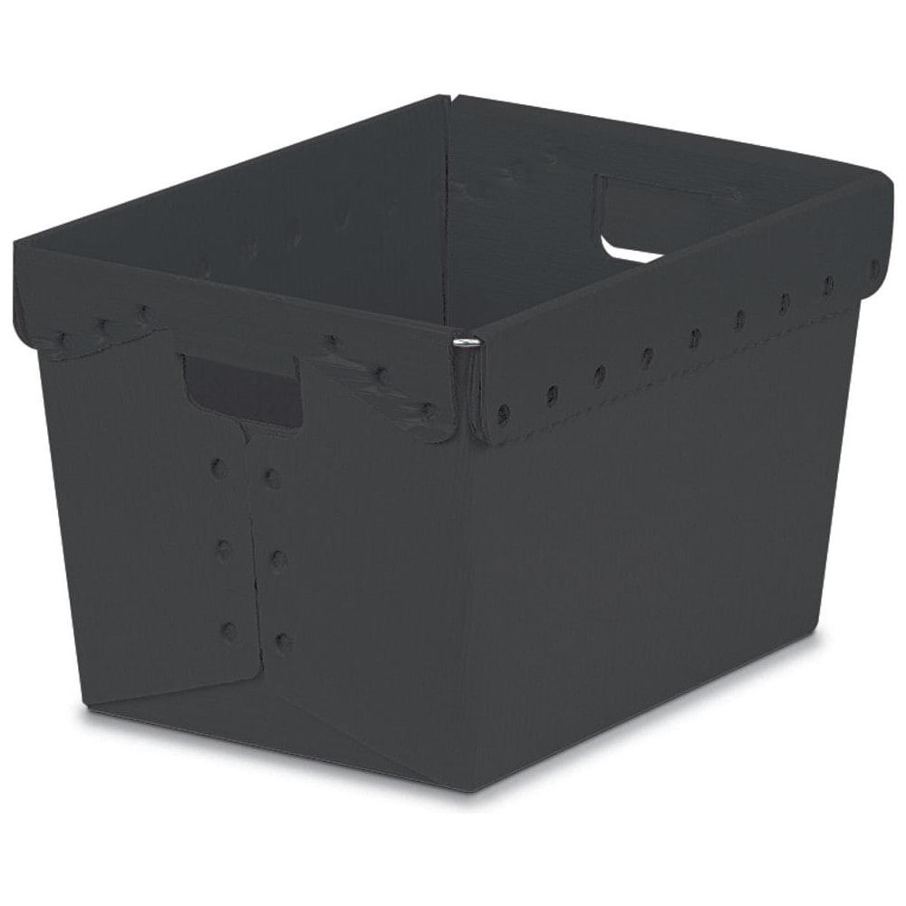 United Visual Products UVT2337-BLACK Plastic Storage Tote: 11.375" High, 13.25" Wide, 24.5" Long