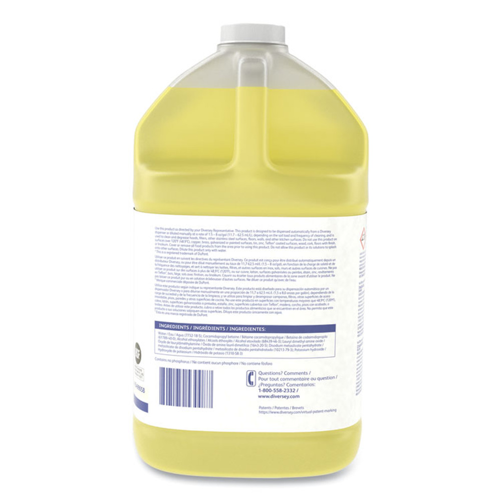 DIVERSEY 95499058 Suma Break-Up II D3.5 Heavy-Duty Foaming Grease-Release Cleaner, 128 oz Bottle, 4/Carton
