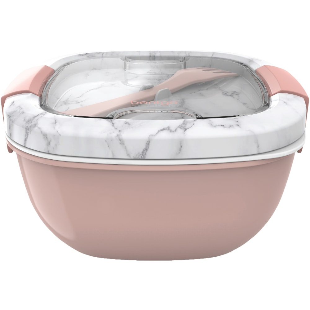 BEAR DOWN CONSULTING BGOSAL-M Bentgo Salad Lunch Container, 4in x 7-1/4in, Blush Marble