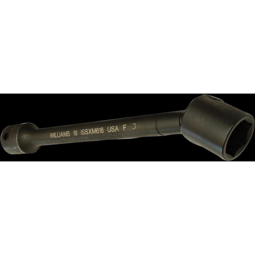 Williams JHWISSX412 Socket Extensions; Tool Type: Non-Tension Socket Flextensions ; Extension Type: Non-Impact ; Drive Size: 1/2in (Inch); Finish: Black Industrial ; Overall Length (Decimal Inch): 4.0900 ; Material: Steel