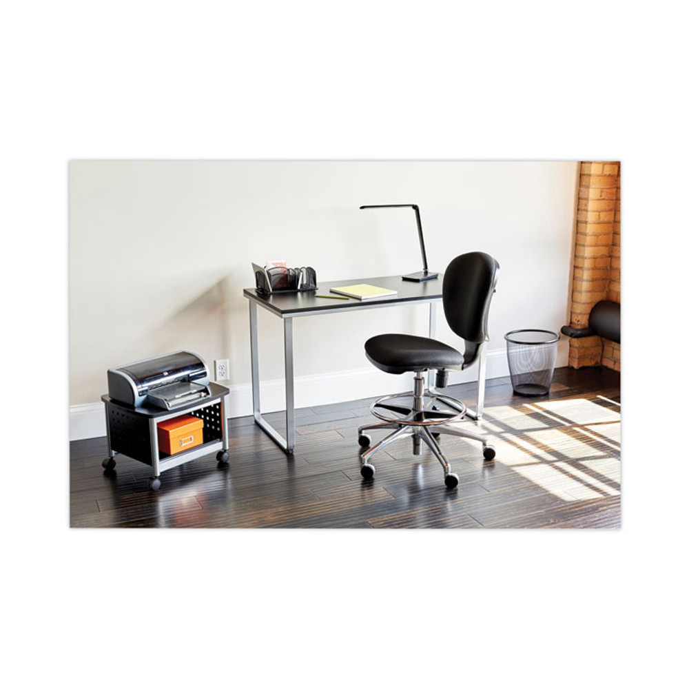 SAFCO PRODUCTS 1943BLSL Steel Desk, 47.25" x 24" x 28.75", Black/Silver