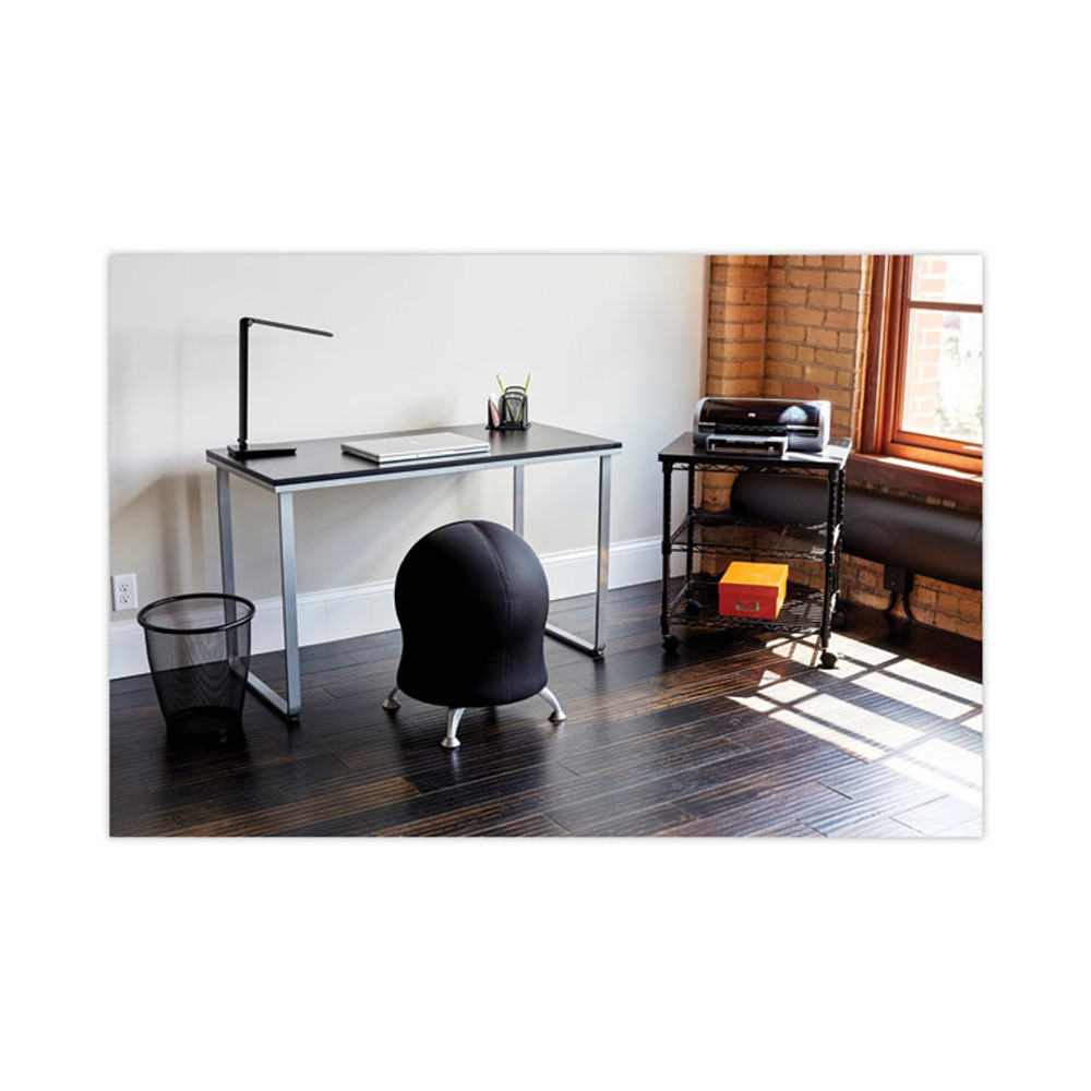 SAFCO PRODUCTS 1943BLSL Steel Desk, 47.25" x 24" x 28.75", Black/Silver