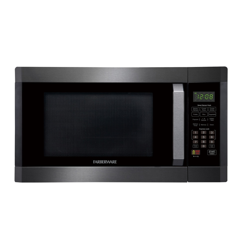 ENGLEWOOD MARKETING LLC FMO16AHTBSD Farberware FMO16AHTBSD 1.6 Cu Ft Microwave Oven, Black/Stainless Steel