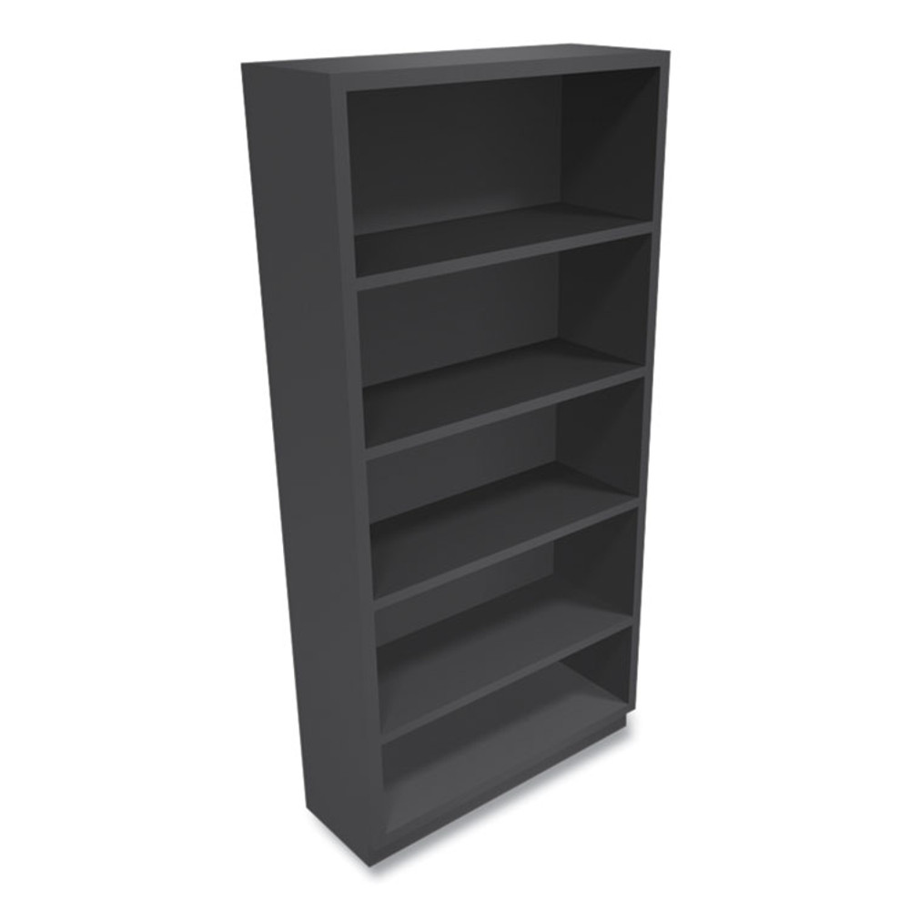 HON COMPANY S72ABCS Metal Bookcase, Five-Shelf, 34.5w x 12.63d x 71h, Charcoal