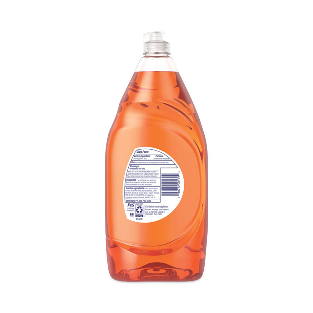 PROCTER & GAMBLE Dawn® 01659 Ultra Antibacterial Dishwashing Liquid, Orange Scent, 38 oz Bottle, 8/Carton