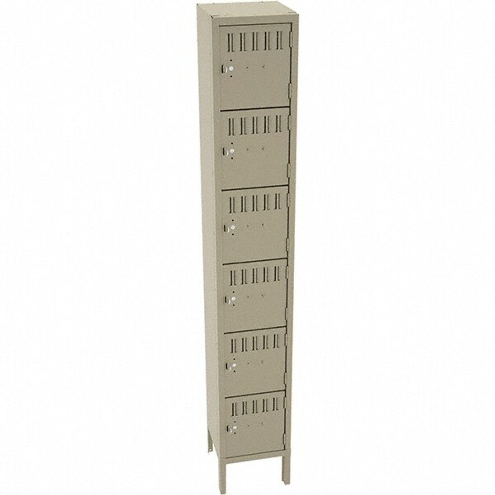 Tennsco BK6-121812-1SND 1-Wide Locker: 17" Deep,