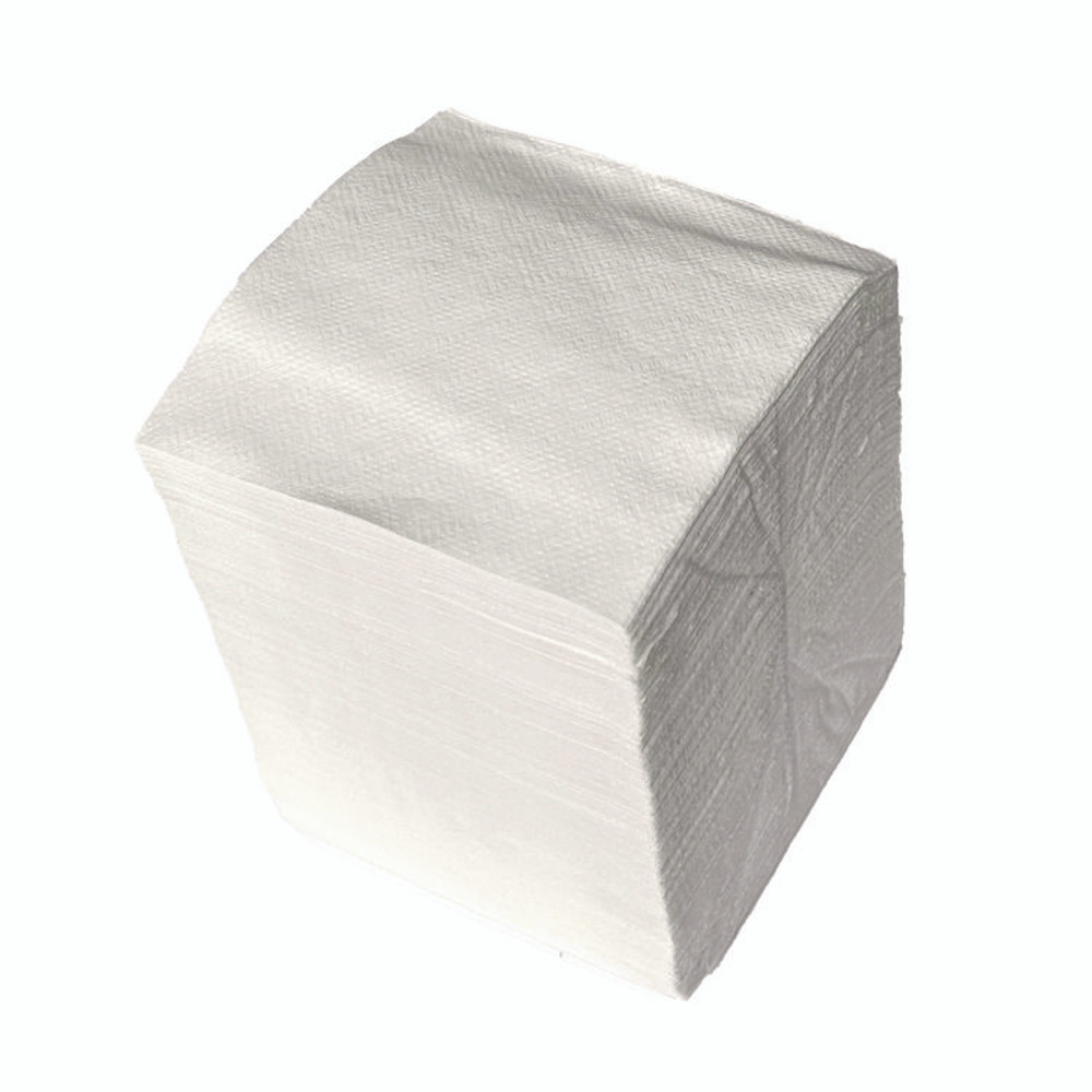 GEN COCKTAILNAPW Cocktail Napkins, 1-Ply, 9w x 9d, White, 500/Pack, 8 Packs/Carton