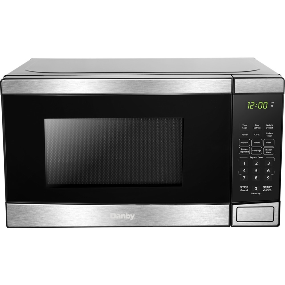 DANBY PRODUCTS LIMITED DBMW0721BBS Danby 0.7 cuft Microwave with Stainless Steel Front - 0.7 ft³ Capacity - Microwave - 10 Power Levels - 700 W Microwave Power - 10in Turntable - 120 V AC - 15 A Fuse - Countertop - Stainless Steel