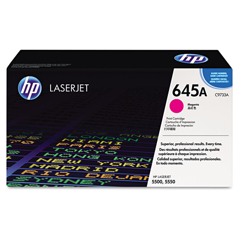 HEWLETT PACKARD SUPPLIES HP C9733A HP 645A, (C9733A) Magenta Original LaserJet Toner Cartridge